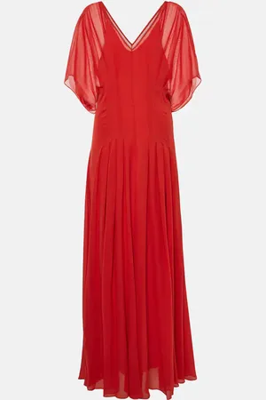 Max Mara Murge draped silk gown