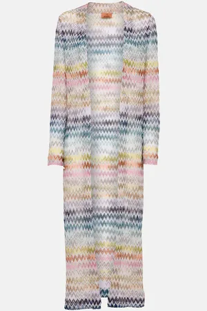 Missoni Zig Zag metallic knit cardigan