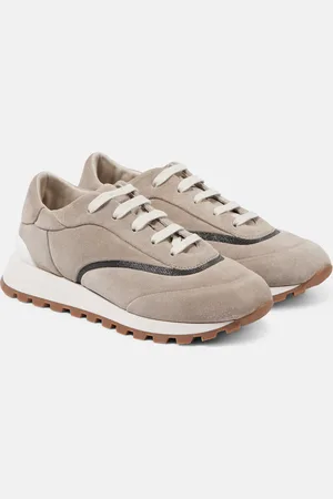 Brunello Cucinelli Monili suede sneakers