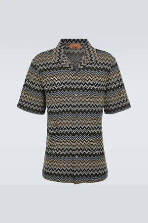 Missoni Zigzag cotton bowling shirt