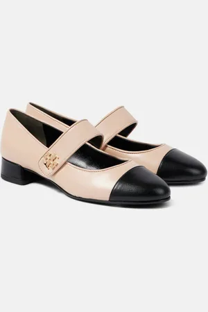 Tory Burch Logo leather Mary Jane pumps