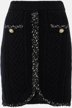 Rebecca Vallance Jemma knitted cotton miniskirt