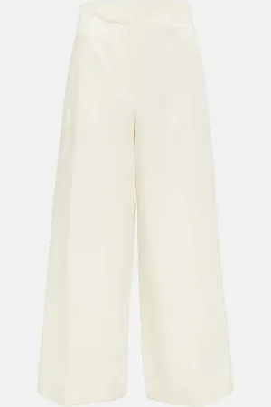 Joseph Thurlow silk and cotton wide-leg pants