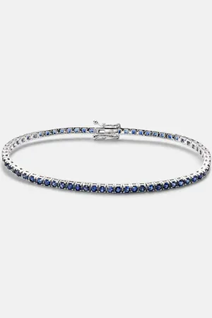 Roxanne First 14kt white gold tennis bracelet with sapphires