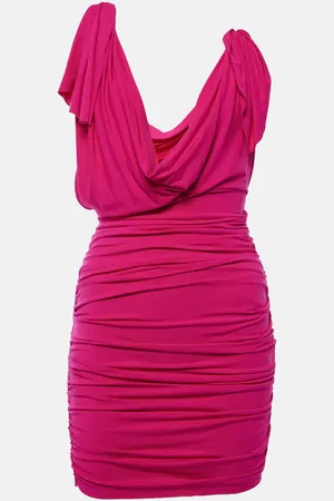 The Attico Draped jersey minidress