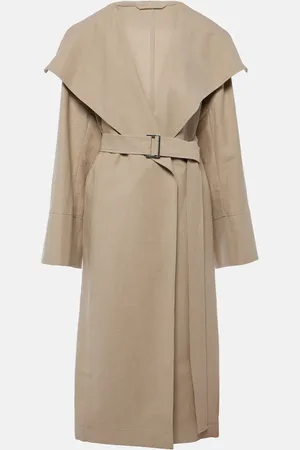 Totême Signature linen-blend trench coat