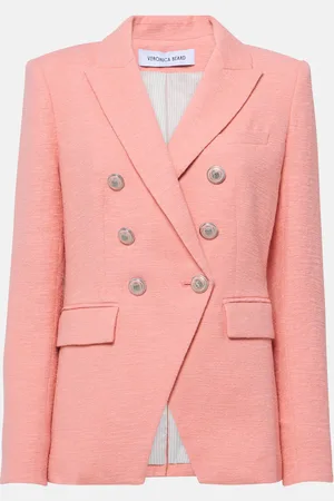 VERONICA BEARD Miller double-breasted cotton blazer