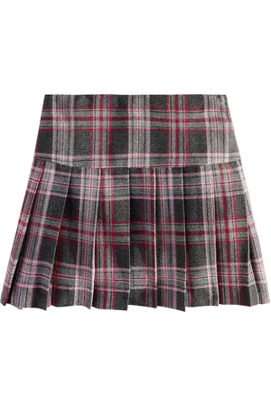 Il gufo Checked skirt