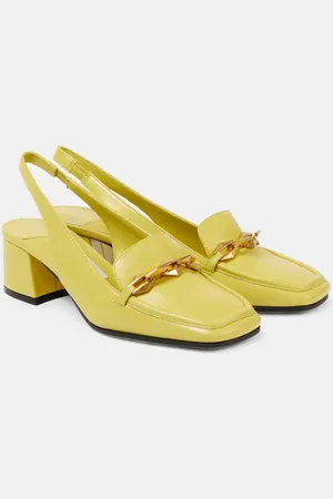 Jimmy Choo Diamond Tilda 45 leather slingback pumps