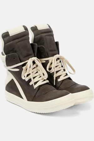 Rick Owens Geobasket suede high-top sneakers