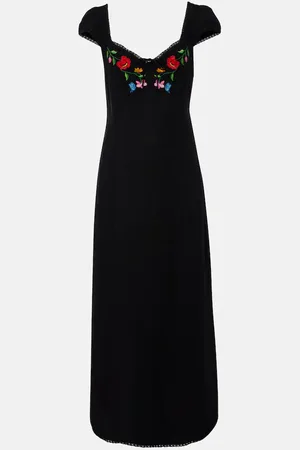 RIXO London Tahlee embroidered midi dress
