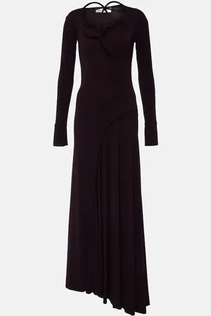 Victoria Beckham Asymmetric jersey gown