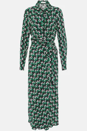 Diane von Furstenberg Tori printed crÃªpe wrap dress