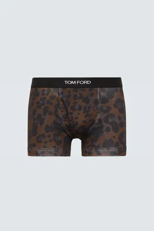 Tom Ford Leopard-print cotton-blend jersey boxer briefs