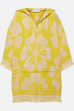 ZIMMERMANN Golden floral cotton terry minidress