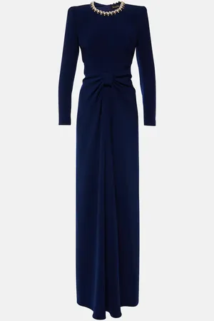 Jenny Packham Sunday embellished crÃªpe gown