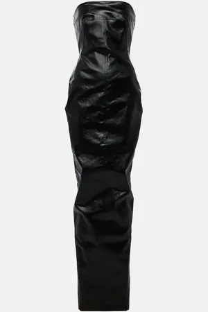 Rick Owens Denim bustier gown