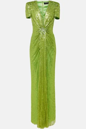 Jenny Packham Momoka sequined tulle gown