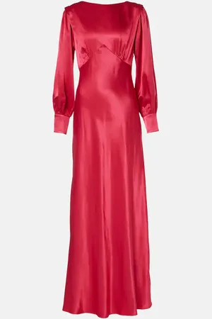 RIXO London Marni 2 satin crÃªpe maxi dress