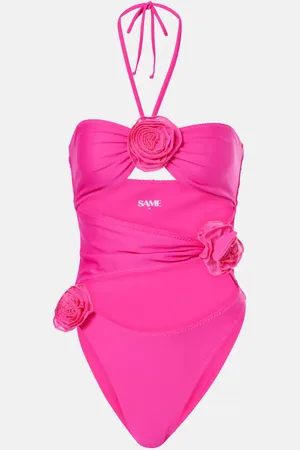 SAME Floral-appliquÃ© cutout swimsuit