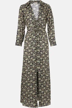 RIXO London Franchi floral cotton midi dress