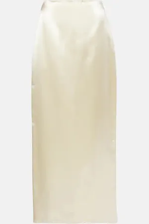 The Row Bartelle satin maxi skirt