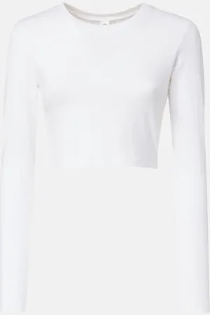alo Alosoft Finesse jersey crop top