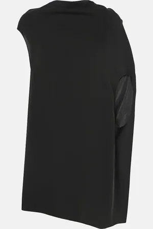 The Row Aria draped silk top