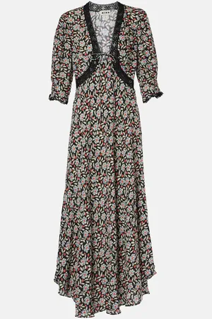 RIXO London Amina floral crÃªpe midi dress