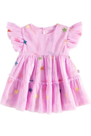 Stella McCartney Baby embroidered tiered tulle dress