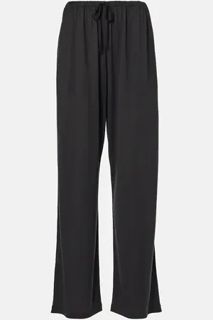 The Row Lanuit silk sweatpants