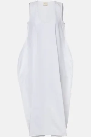 Khaite Coli cotton poplin midi dress