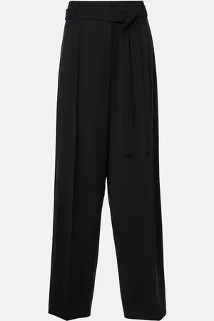 The Row Lonan virgin wool wide-leg pants