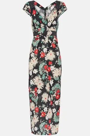 RIXO London Carey floral cotton midi dress