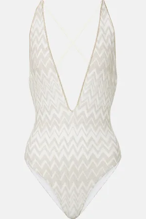 Missoni Chevron lamÃ© swimsuit