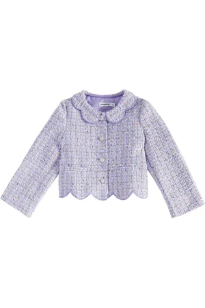 Self-Portrait Scalloped bouclÃ© jacket