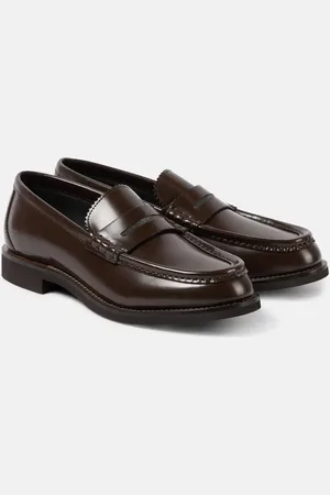 Brunello Cucinelli Monili leather penny loafers