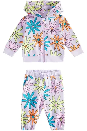 Stella McCartney Baby printed cotton fleece tracksuit