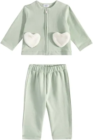 Il gufo Baby cotton-blend jersey tracksuit