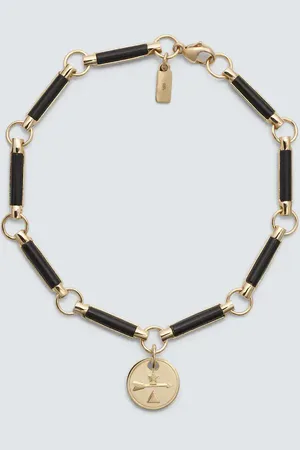 Foundrae Dream 18kt chain bracelet with onyx