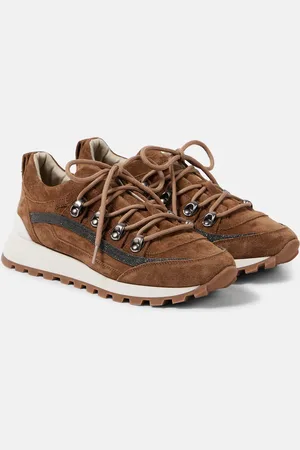 Brunello Cucinelli Monili suede sneakers
