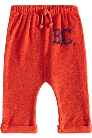 Bobo Choses Baby logo cotton-blend terry pants