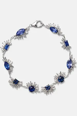 Suzanne Kalan 18kt gold bracelet with sapphires and diamonds