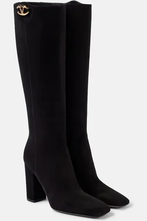 VALENTINO GARAVANI VLogo suede knee-high boots