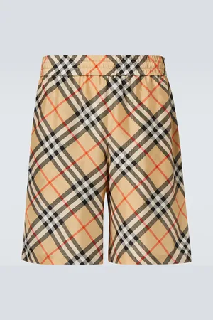 Burberry Check silk Bermuda shorts