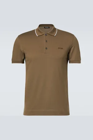 Ermenegildo Zegna Cotton-blend polo shirt