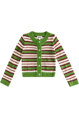 Molo Geraldine striped wool-blend cardigan