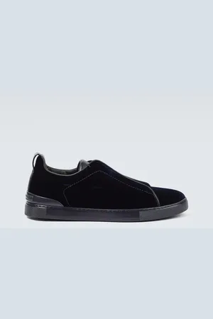 Ermenegildo Zegna Triple Stitch suede-trimmed sneakers