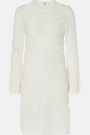 Chloé ChloÃ© Waffle-knit cotton sweater dress
