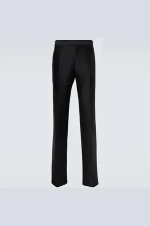 Burberry Wool and silk suit pants